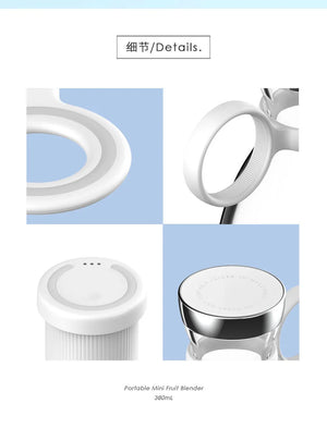 Pruf Blender - No. 1 Unique Portable Blender with Wireless Charging